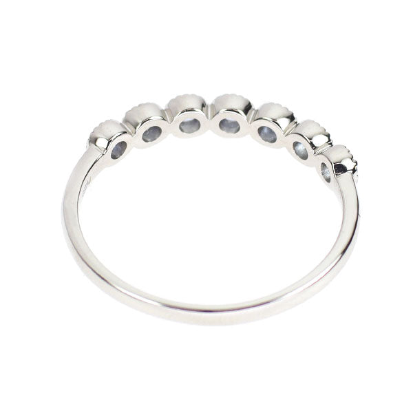新品 Pt950 アメリカ サンベニト産ベニトアイト リング 0.26ct【エスコレ】ハーフエタニティ