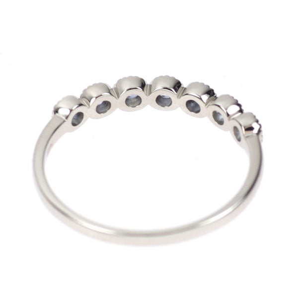 新品 希少 Pt950 アメリカ サンベニト産ベニトアイト リング 0.26ct 【エスコレ】 ハーフエタニティ