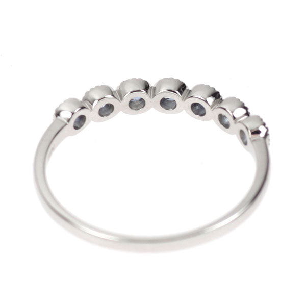 新品 希少 Pt950 アメリカ サンベニト産ベニトアイト リング 0.26ct 【エスコレ】 ハーフエタニティ