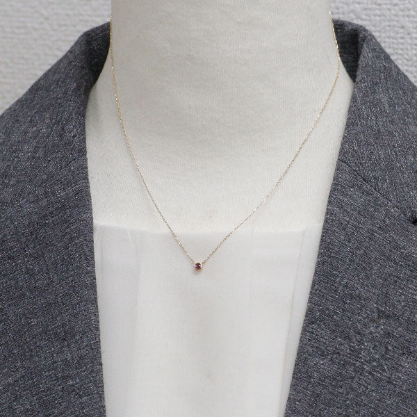 Jouete K10YG ルビー ペンダントネックレス