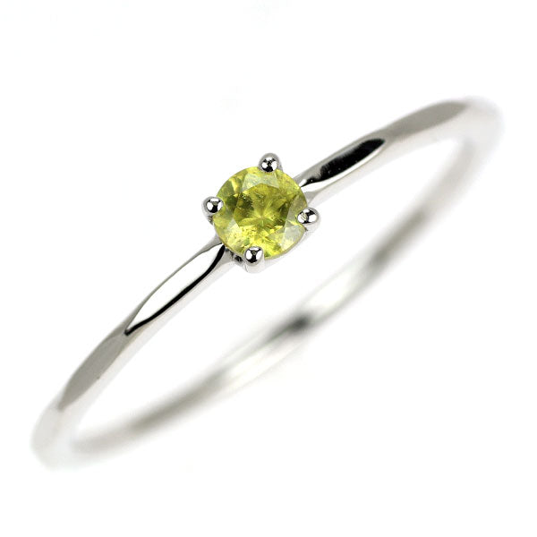 K10WG スフェーン リング 0.12ct