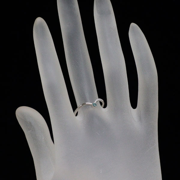 希少 Pt900 アレキサンドライト ダイヤモンド リング 0.06ct D0.05ct