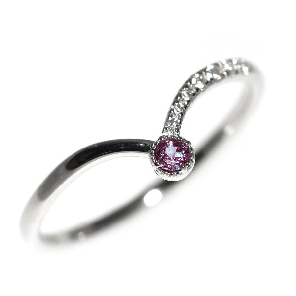 希少 Pt900 アレキサンドライト ダイヤモンド リング 0.06ct D0.05ct