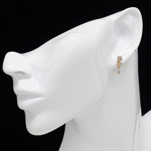 K10PG ダイヤモンド ピアス 0.20ct