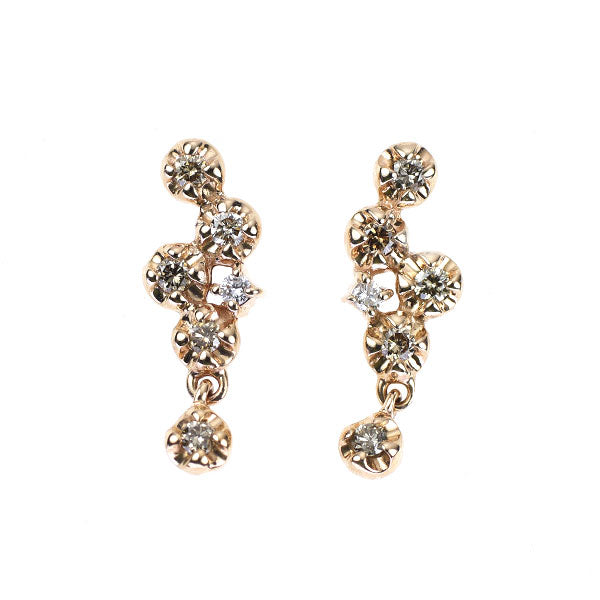 K10PG ダイヤモンド ピアス 0.20ct