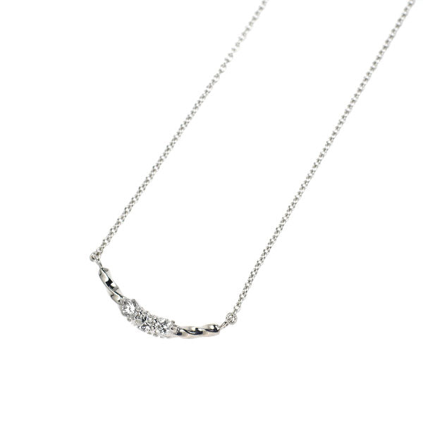 ADA K10WG ダイヤモンド ペンダントネックレス 0.07ct