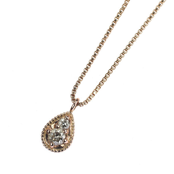 K10PG ダイヤモンド ペンダントネックレス 0.04ct