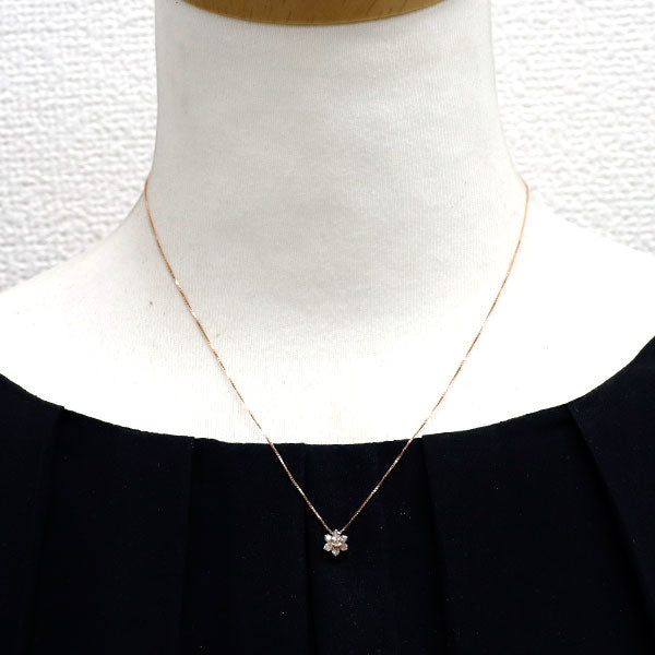 K10PG ダイヤモンド ペンダントネックレス 0.20ct