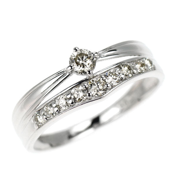 K18WG ダイヤモンド リング 0.30ct