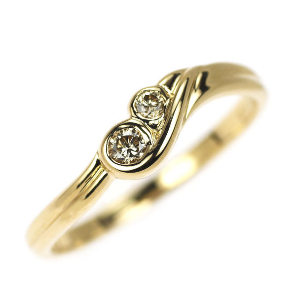 K18YG ダイヤモンド リング 0.09ct