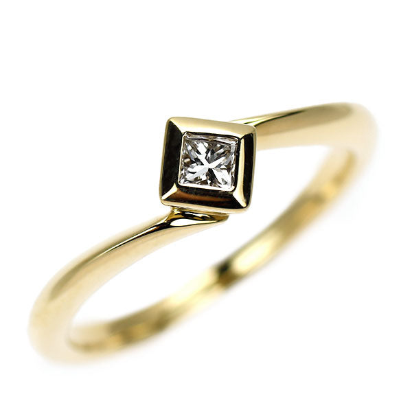 K18YG ダイヤモンド リング 0.11ct