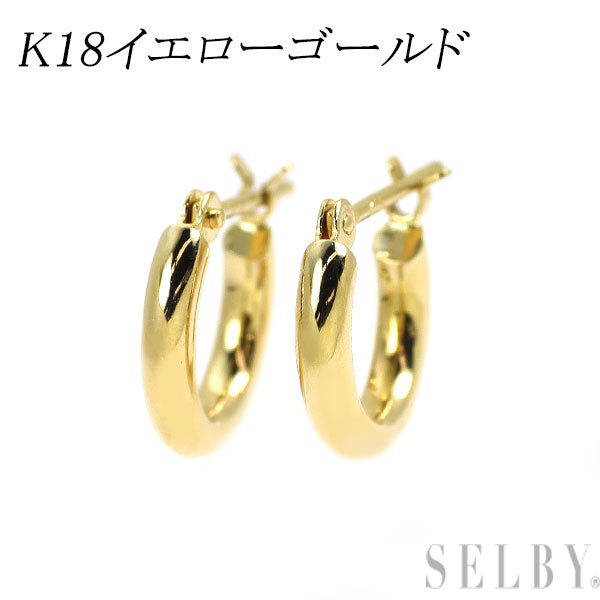 K18YG ピアス フープ