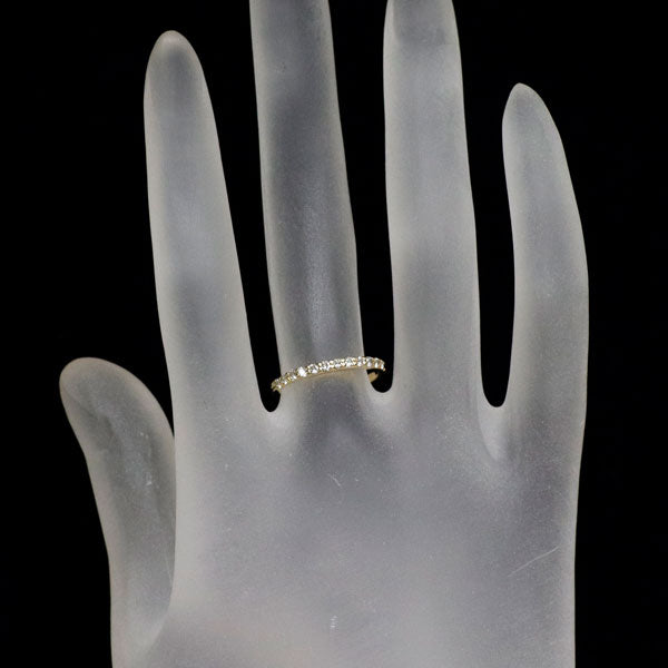 K18YG ダイヤモンド リング 0.20ct ハーフエタニティ