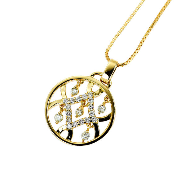 K18YG ダイヤモンド ペンダントネックレス 0.30ct