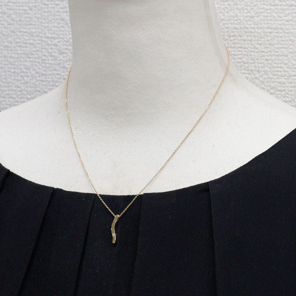 K18YG ダイヤモンド ペンダントネックレス 0.03ct