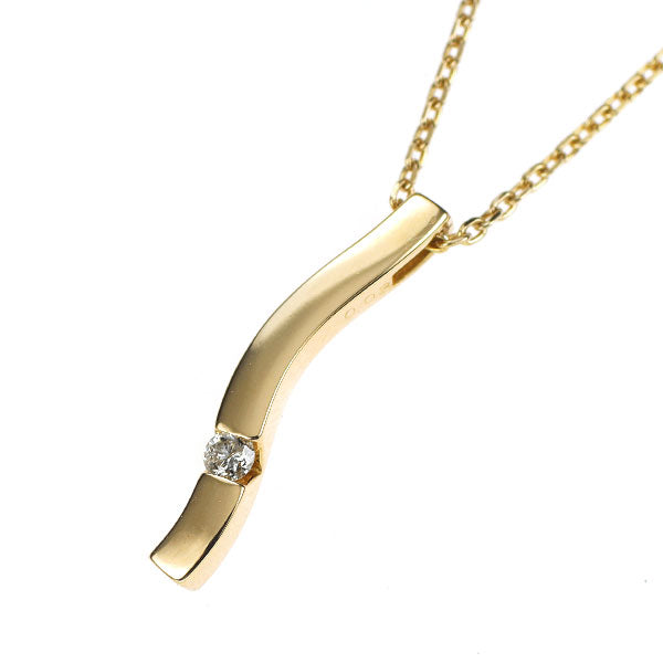 K18YG ダイヤモンド ペンダントネックレス 0.03ct