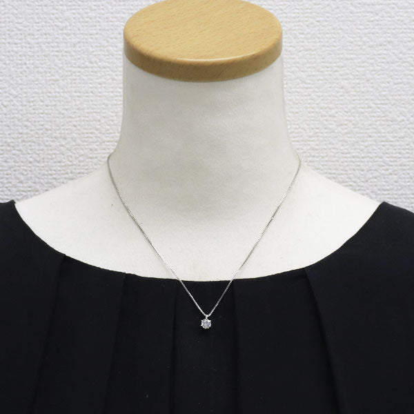 Pt900/ Pd900/ K18WG ダイヤモンド ペンダントネックレス 0.500ct