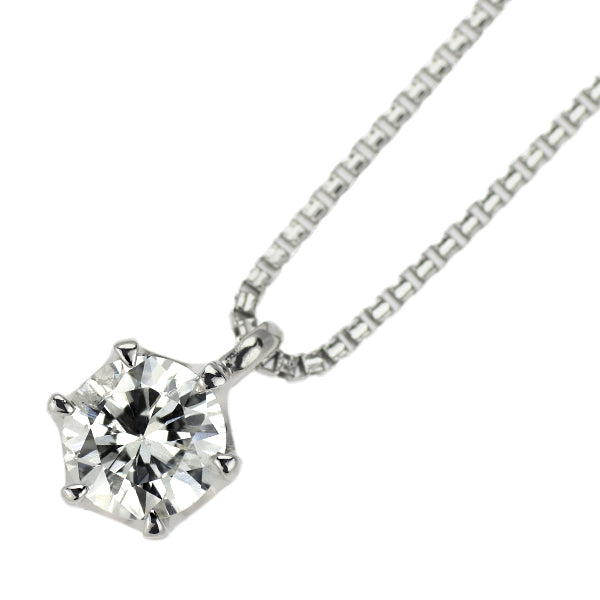 Pt900/ Pd900/ K18WG ダイヤモンド ペンダントネックレス 0.500ct