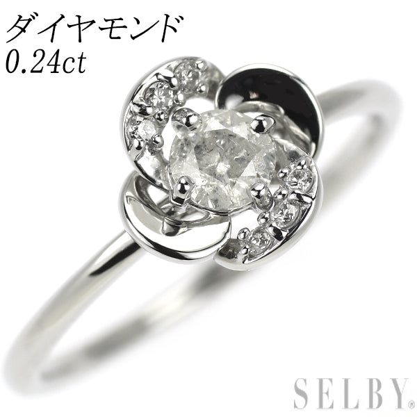 Pt900 ダイヤモンド リング 0.24ct