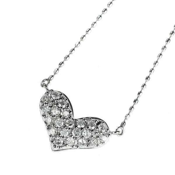Pt900/Pt850 ダイヤモンド ペンダントネックレス 0.30ct  ハート