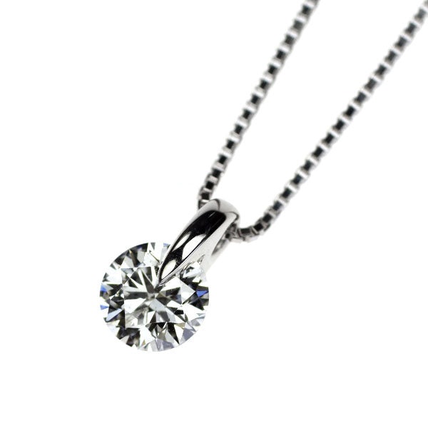 Pt900/ Pt850 ダイヤモンド ペンダントネックレス 0.721ct F VVS1 3EX 一点留め