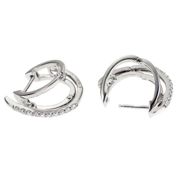 K18WG ダイヤモンド ピアス 0.20ct
