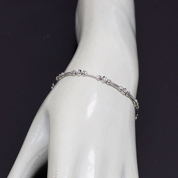 K18WG ダイヤモンド ブレスレット 0.24ct