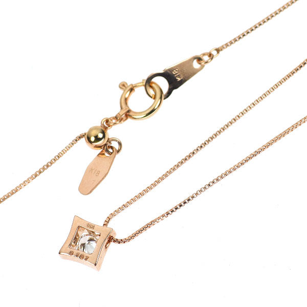 K18PG ダイヤモンド ペンダントネックレス 0.107ct