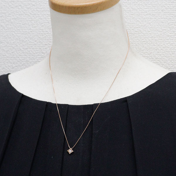 K18PG ダイヤモンド ペンダントネックレス 0.107ct