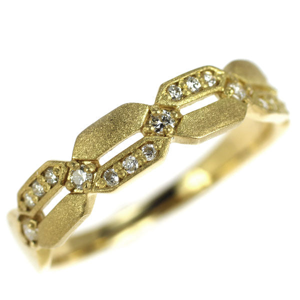K18YG ダイヤモンド リング 0.12ct