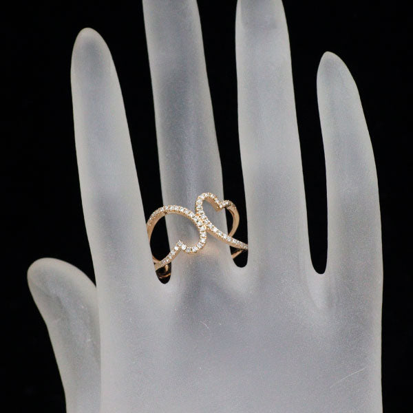 K18PG ダイヤモンド リング 0.34ct