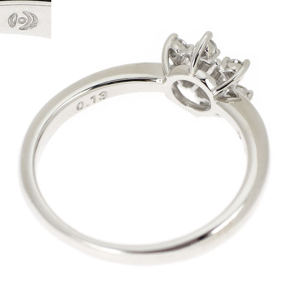 田崎真珠 K14WG ダイヤモンド リング 0.13ct
