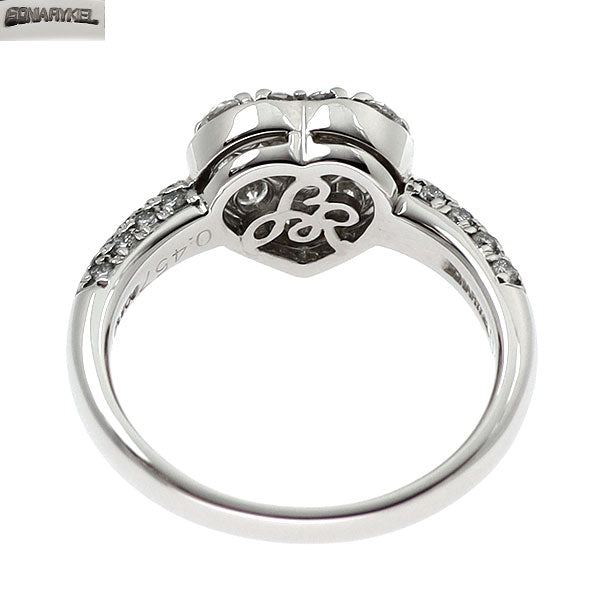 ソニアリキエル Pt900 ダイヤモンド ダイヤモンド リング 0.457ct F SI2 EX 0.63ct