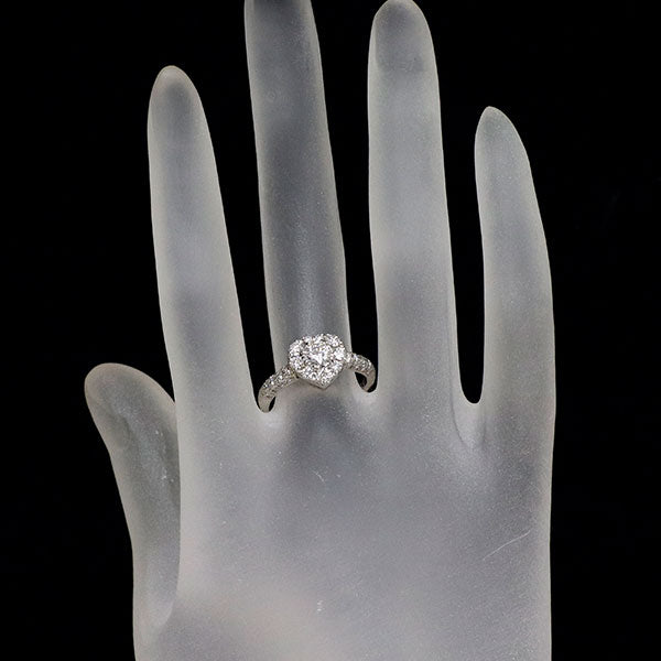 ソニアリキエル Pt900 ダイヤモンド ダイヤモンド リング 0.457ct F SI2 EX 0.63ct