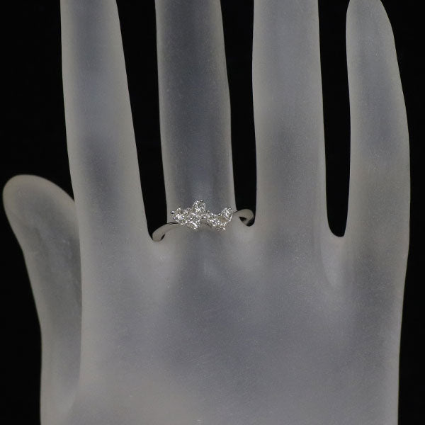 K18WG プリンセスカット ダイヤモンド リング 0.44ct ハート