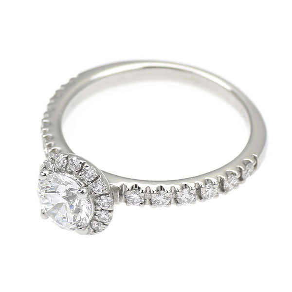 Pt950 ダイヤモンド リング 0.58ct D VVS2 3EX D0.27ct