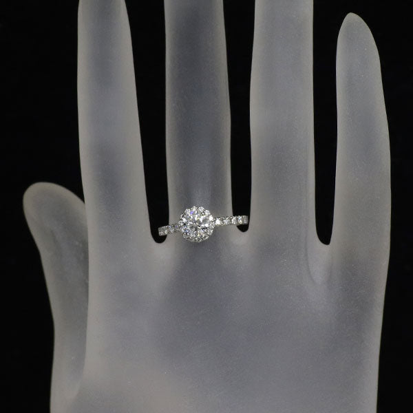 Pt950 ダイヤモンド リング 0.58ct D VVS2 3EX D0.27ct