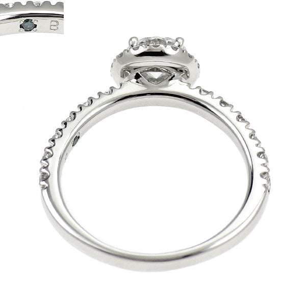 Pt950 ダイヤモンド リング 0.58ct D VVS2 3EX D0.27ct