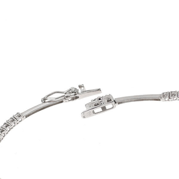 K18WG ダイヤモンド ブレスレット 1.00ct