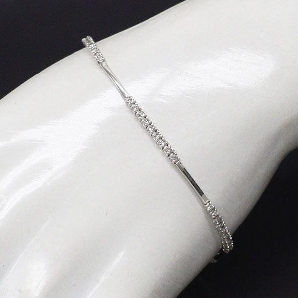 K18WG ダイヤモンド ブレスレット 1.00ct