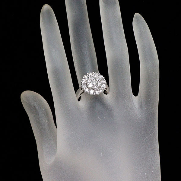 K18WG ダイヤモンド リング 2.00ct