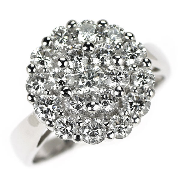 K18WG ダイヤモンド リング 2.00ct