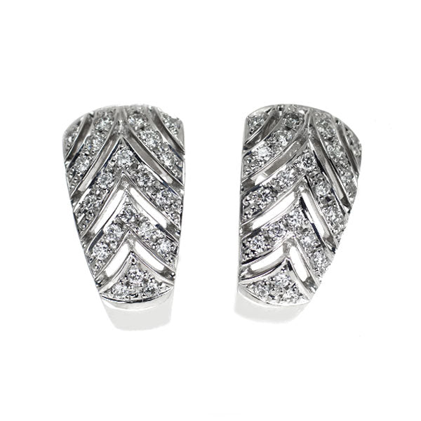 芝田悦美 Pt900 ダイヤモンド ピアス 0.44ct