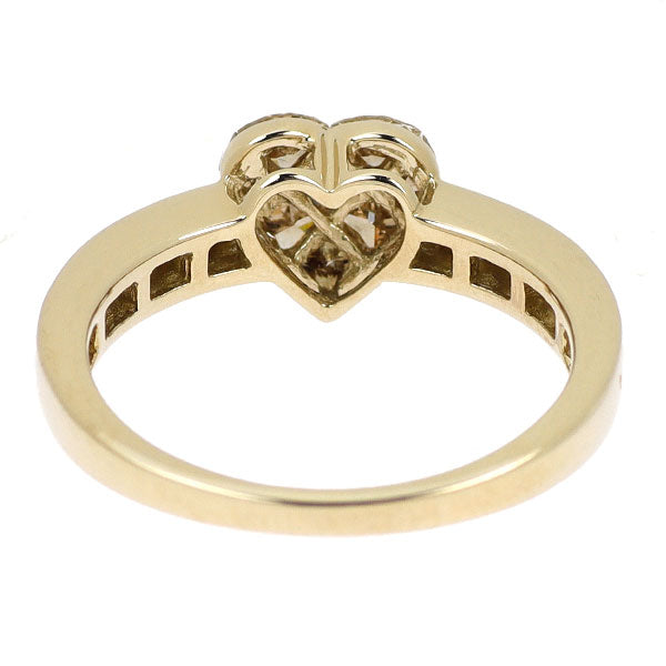 K18CG ダイヤモンド リング 0.80ct ハート ミステリーセッティング