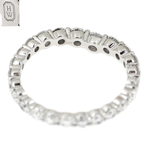 ハリーウィンストン Pt950 ダイヤモンド リング トゥルーリーバンド フルエタニティ 《セルビー銀座店》【中古】