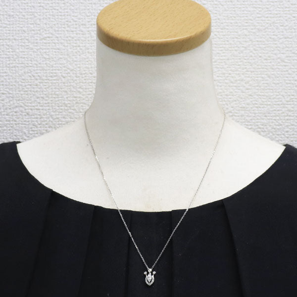 ロイヤルアッシャー Pt900/ Pt850 ダイヤモンド ペンダントネックレス 0.27ct D0.10ct