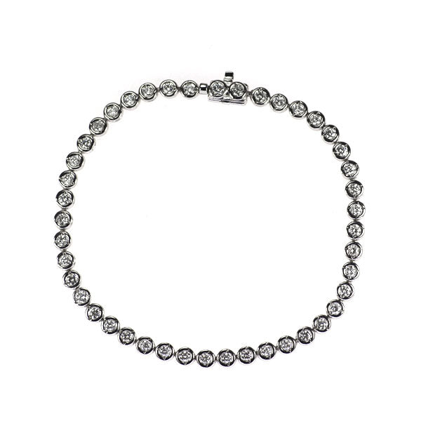 Pt900 ダイヤモンド テニス ブレスレット 3.00ct — セルビーオンライン