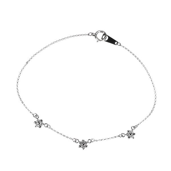 Pt850 ダイヤモンド ブレスレット 0.19ct
