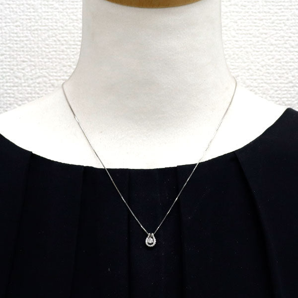 Pt900/ Pt850 ダイヤモンド ペンダントネックレス 0.172ct D0.04ct