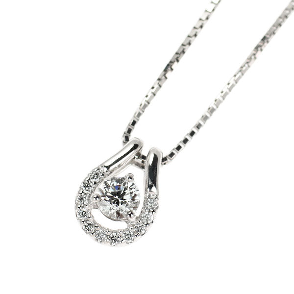 Pt900/ Pt850 ダイヤモンド ペンダントネックレス 0.172ct D0.04ct